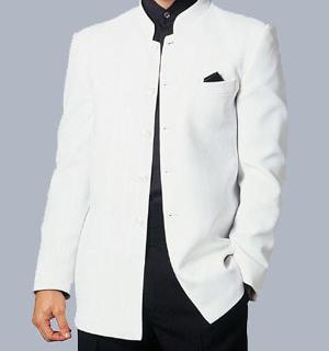 A white, Nehru jacket from the late 1960's. They were brought into popularity by the Beetles.